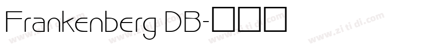 Frankenberg DB字体转换